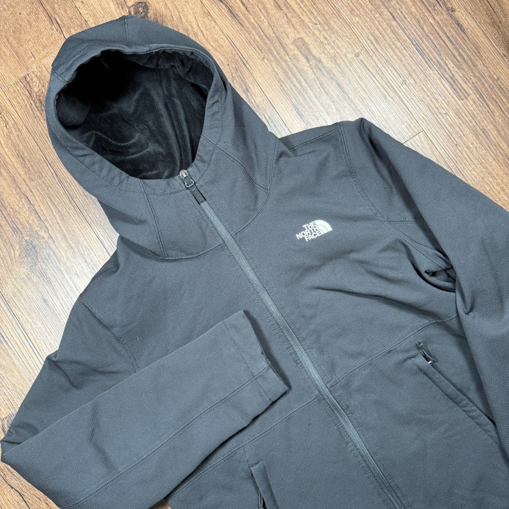 The North Face Shelbe Raschel Jacket Womens Black WindWall Softshell Hooded Zip